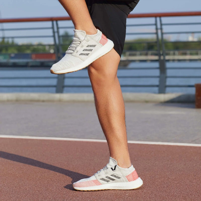 正品Adidas阿迪达斯PUREBOOST GO男女爆米花底缓震舒适跑鞋B37805
