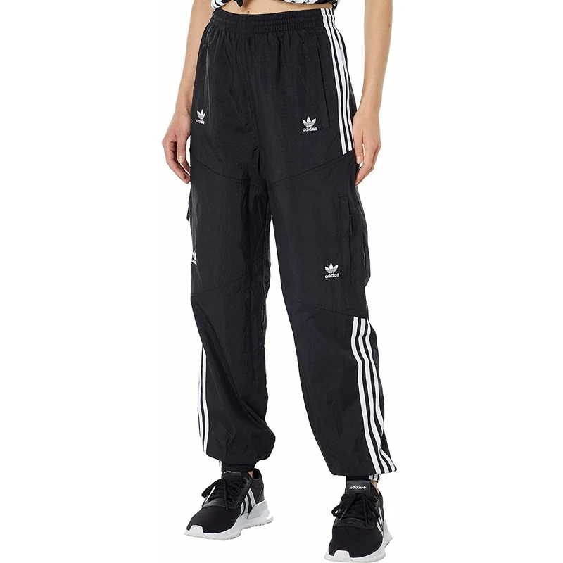 （直播断码专属）Adidas阿迪达斯三叶草女款舒适收口梭织长裤H22870