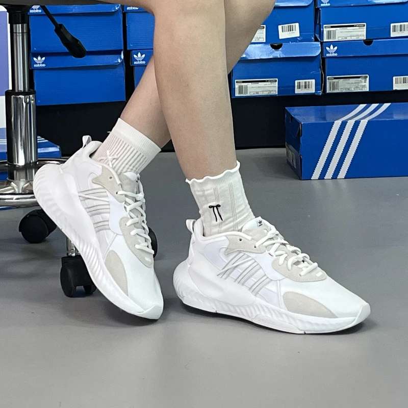 (断码处理)阿迪达斯三叶草男女Hi-Tail透气减震运动休闲鞋 H69041