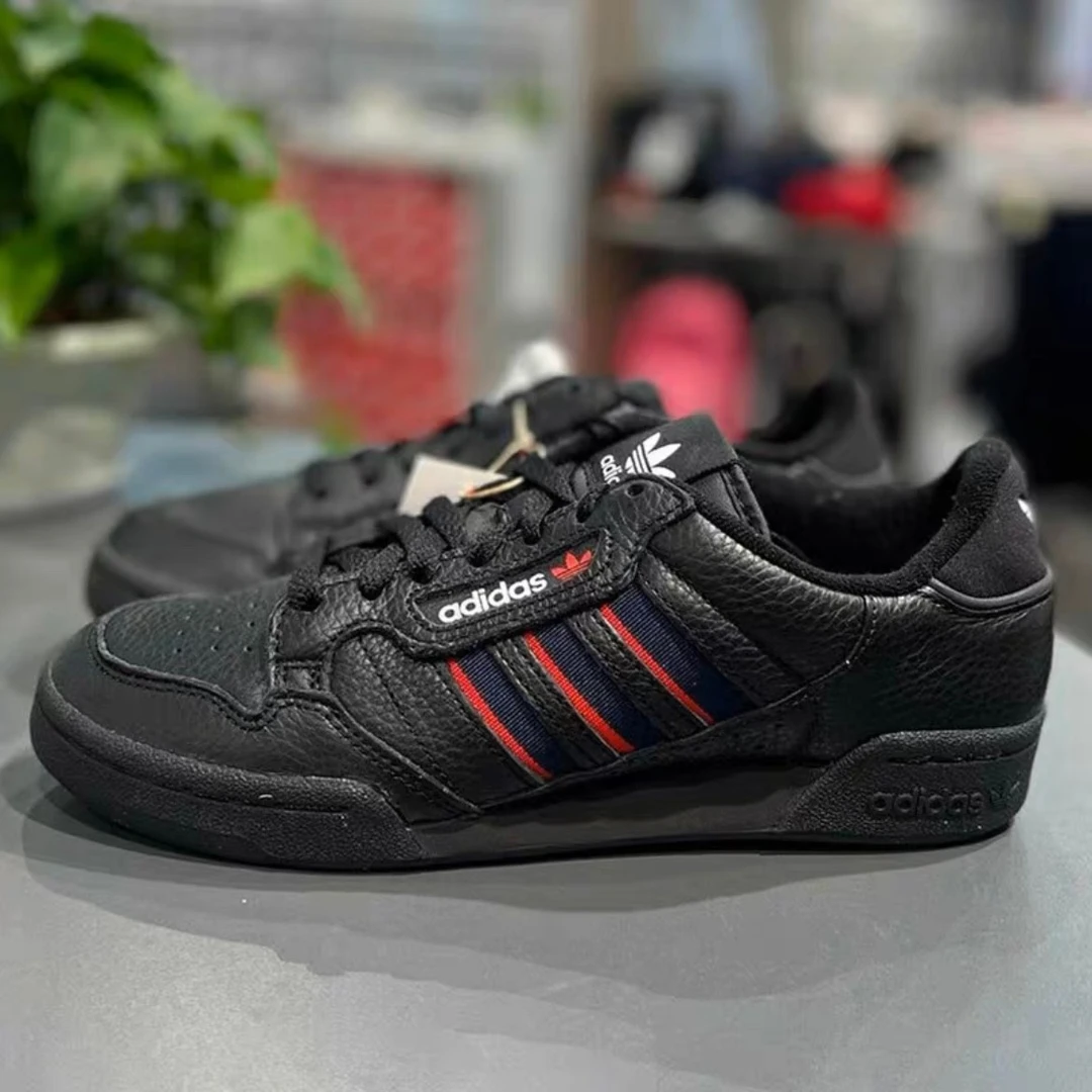 Adidas阿迪达斯三叶草男女CONTINENTAL 80 STRIPES低帮板鞋FX5091