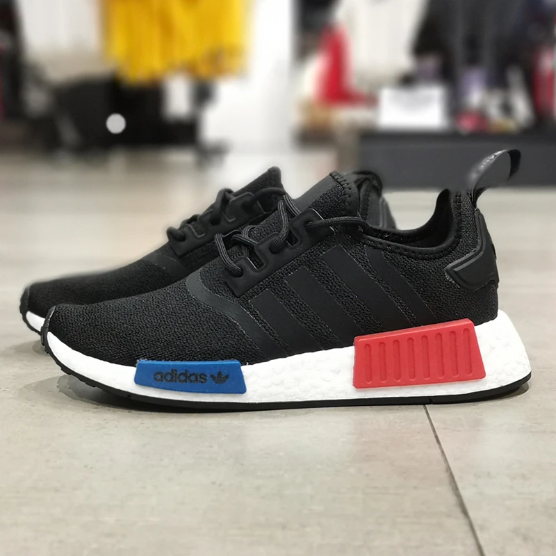 正品Adidas阿迪达斯三叶草NMD R1 男爆米花经典缓震运动鞋 GZ7922