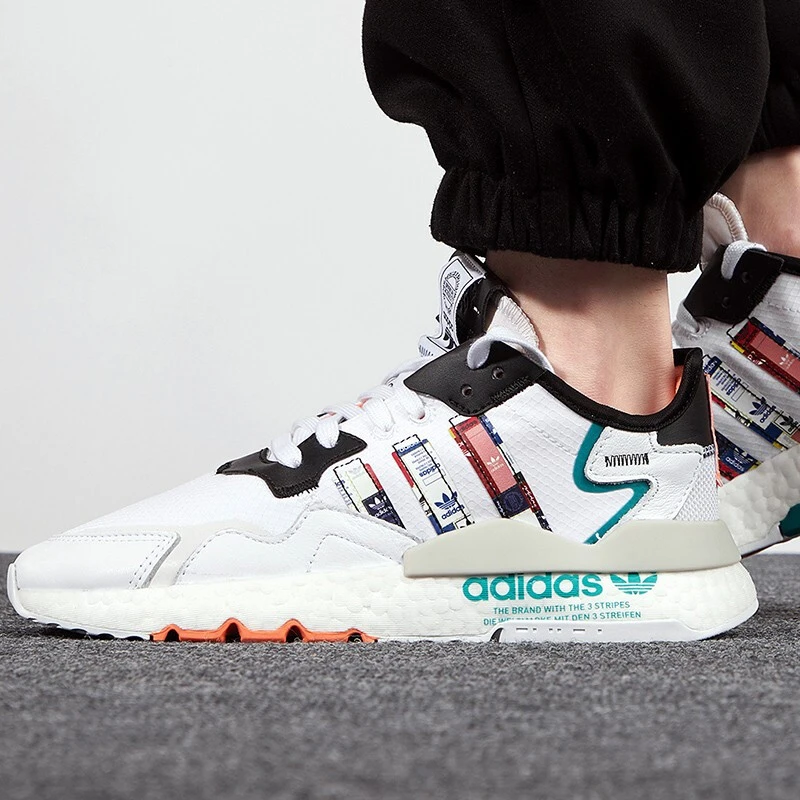 正品Adidas阿迪达斯三叶草NITE JOGGER男女缓震运动休闲鞋FX3811