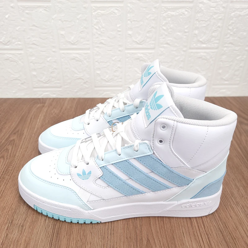 正品Adidas阿迪达斯三叶草男子秋冬季高邦舒适防滑耐磨板鞋HQ6983