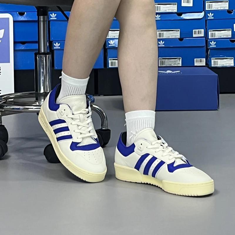 正品Adidas阿迪达斯三叶草RIVALRY86LOW男女篮球风运动板鞋IF4437