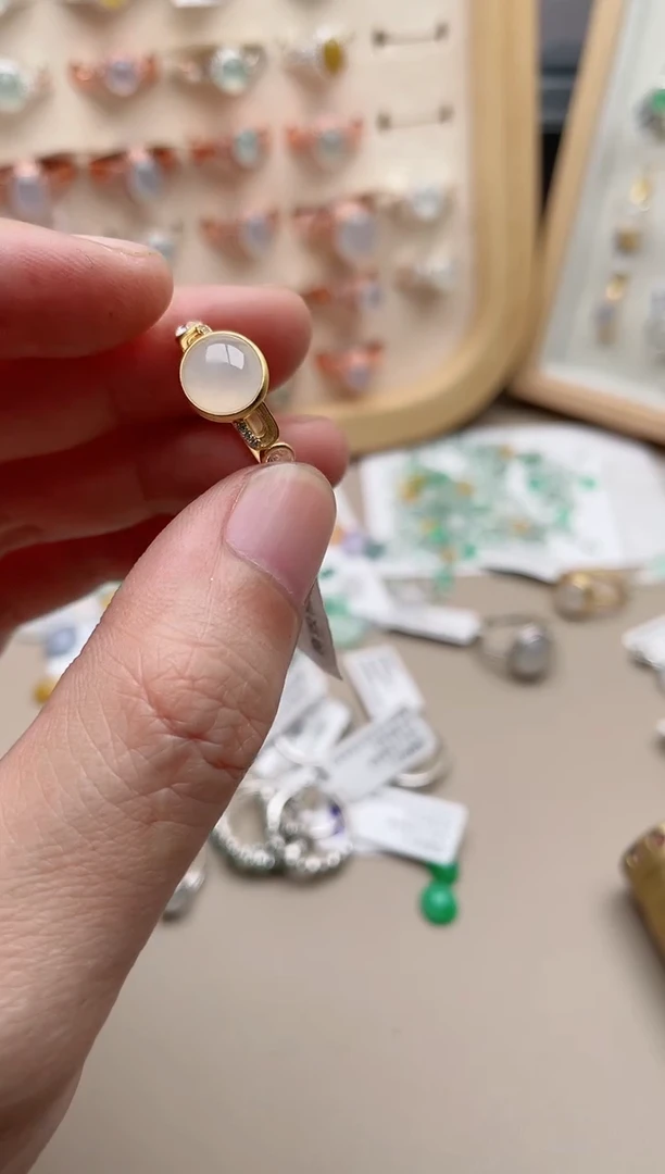 【闪购商品】翡翠戒指银S925镶嵌1000000047