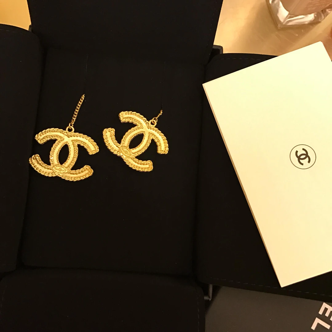 99新/Chanel/香奈儿/J430900/金色经典双C耳环