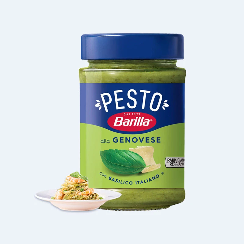 Barilla/百味来进口热那亚风味罗勒意面调味酱190g*1瓶 西餐面酱