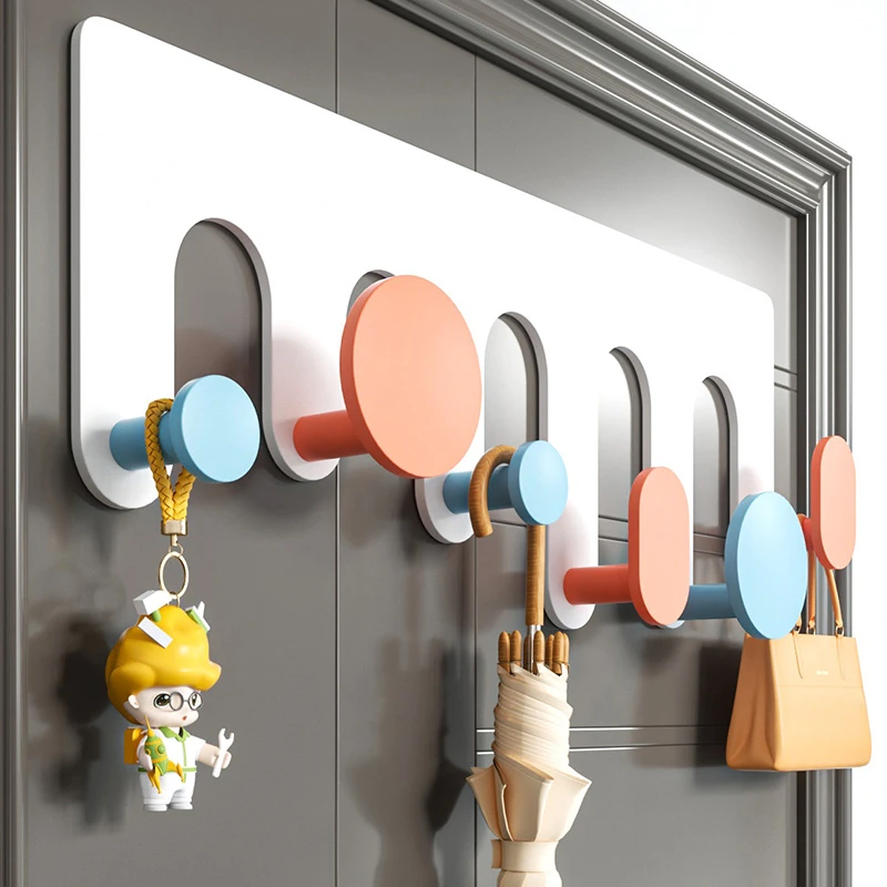 磁吸门后挂钩防盗门入户门挂衣钩免打孔挂衣架无痕收纳神器置物架