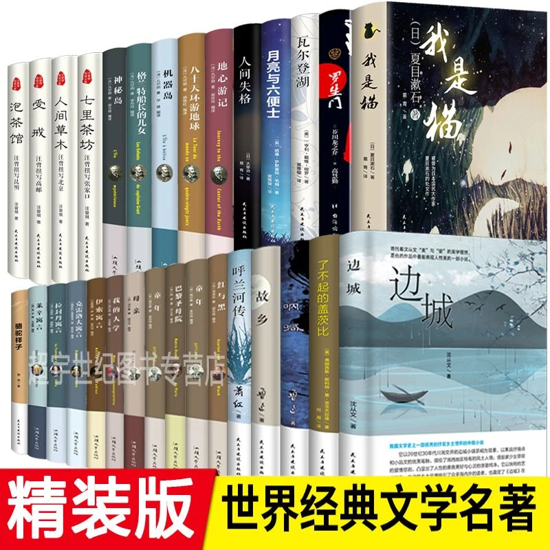【精装版世界经典名著】小说课外必读书世界经典名著青少年成人版
