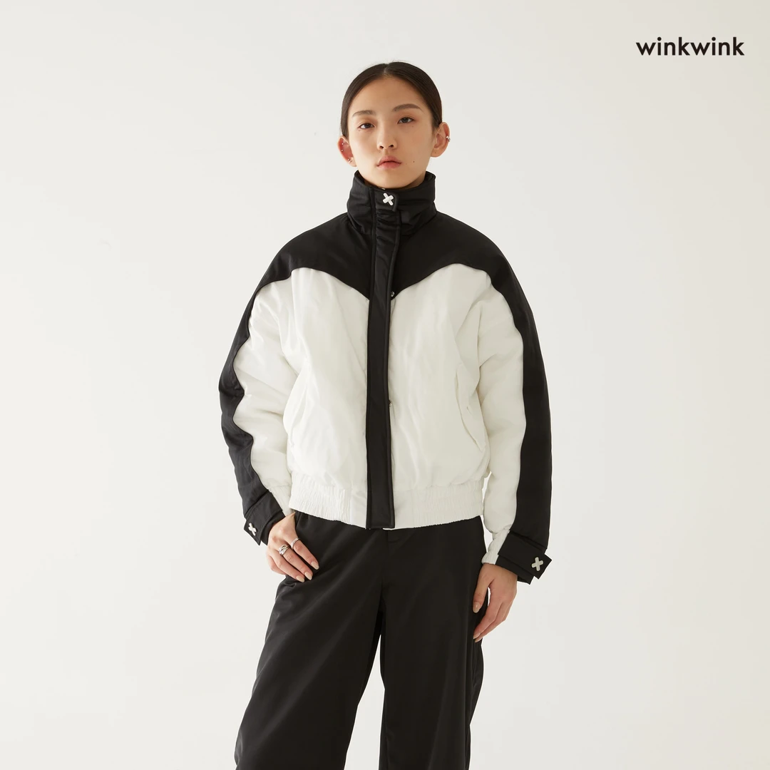 【6折】热拉theL官方撞色拼接复古棉夹克外套vintage保暖棉服