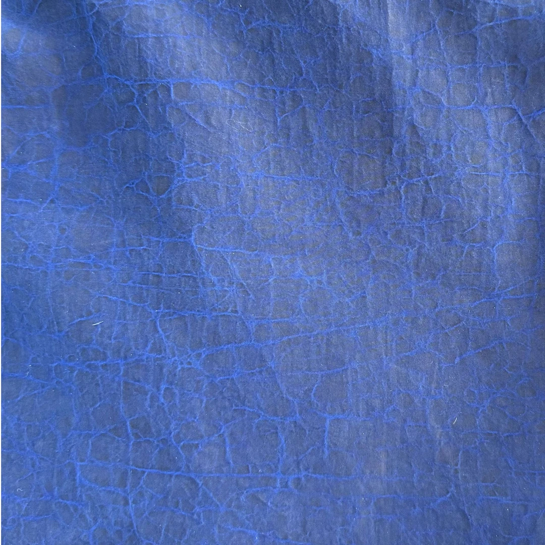 香云纱电力纺蓝色 龟裂纹  含1米一件 114幅宽  26姆咪