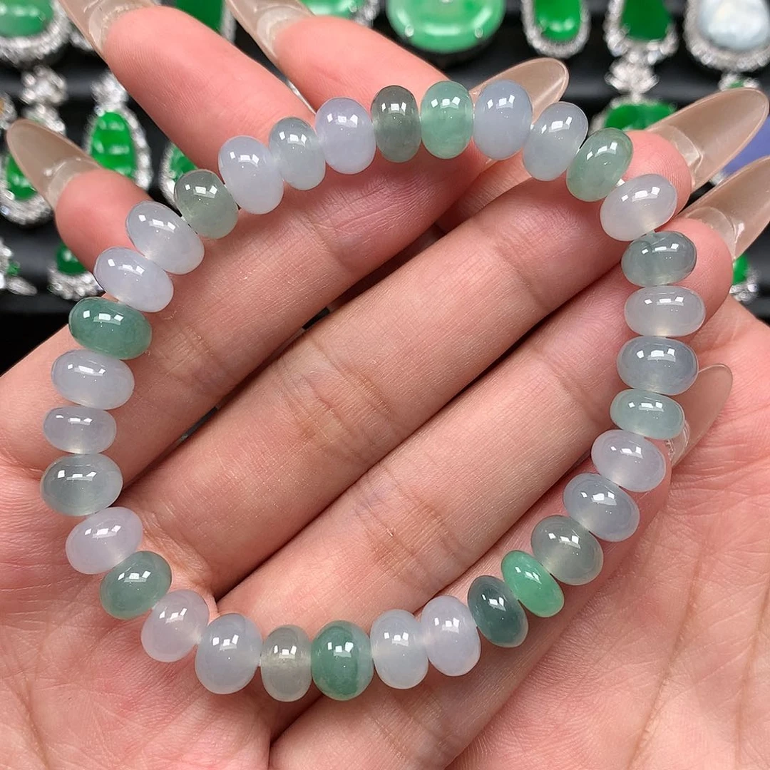 【闪购商品】翡翠手串未镶嵌多宝鼓珠手串