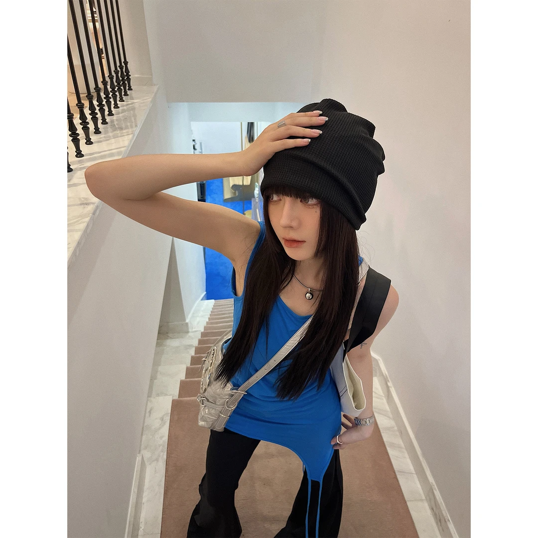 嘉仪【初夏派对】不规则无袖连衣裙针织