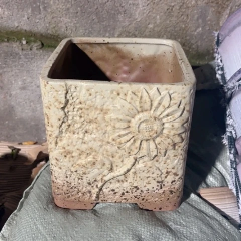 红陶20CM（含）-50CM（不含）复古方口径19*19.5