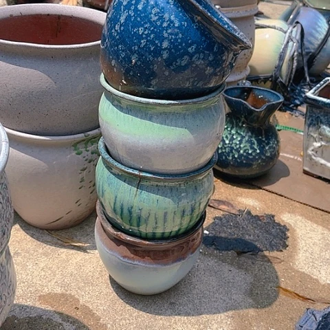 红陶20CM（含）-50CM（不含）瑕疵颜色不挑四个