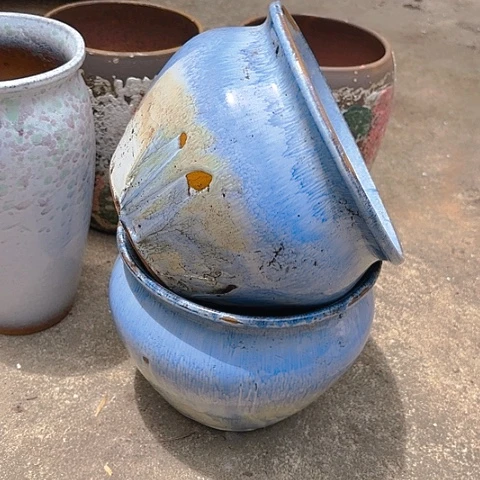 红陶20CM（含）-50CM（不含）瑕疵两个20高度17