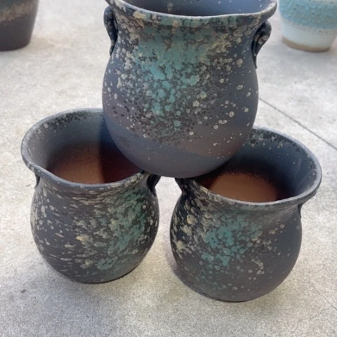 红陶20CM（含）-50CM（不含）三个泼墨口径15*17