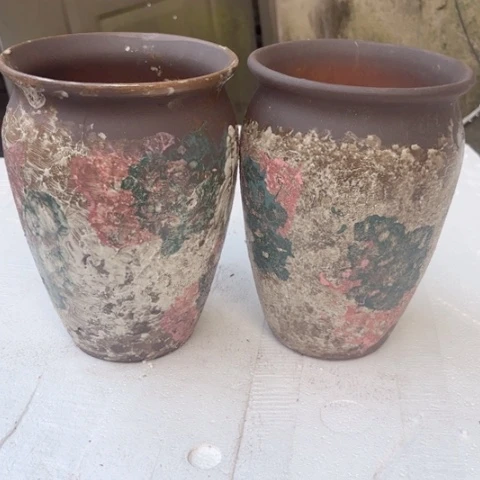 红陶20CM（含）-50CM（不含）油画两个18高度25