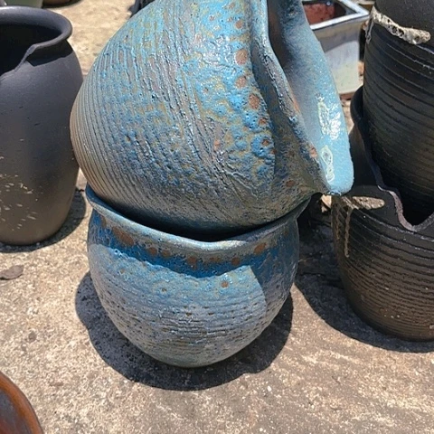红陶20CM（含）-50CM（不含）瑕疵两个口径19高度19