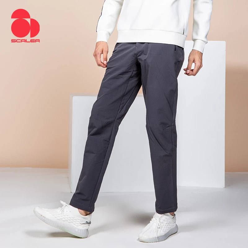 【小乐专属】男款提花弹力裤户外透气弹力保暖跑步长裤F9130882