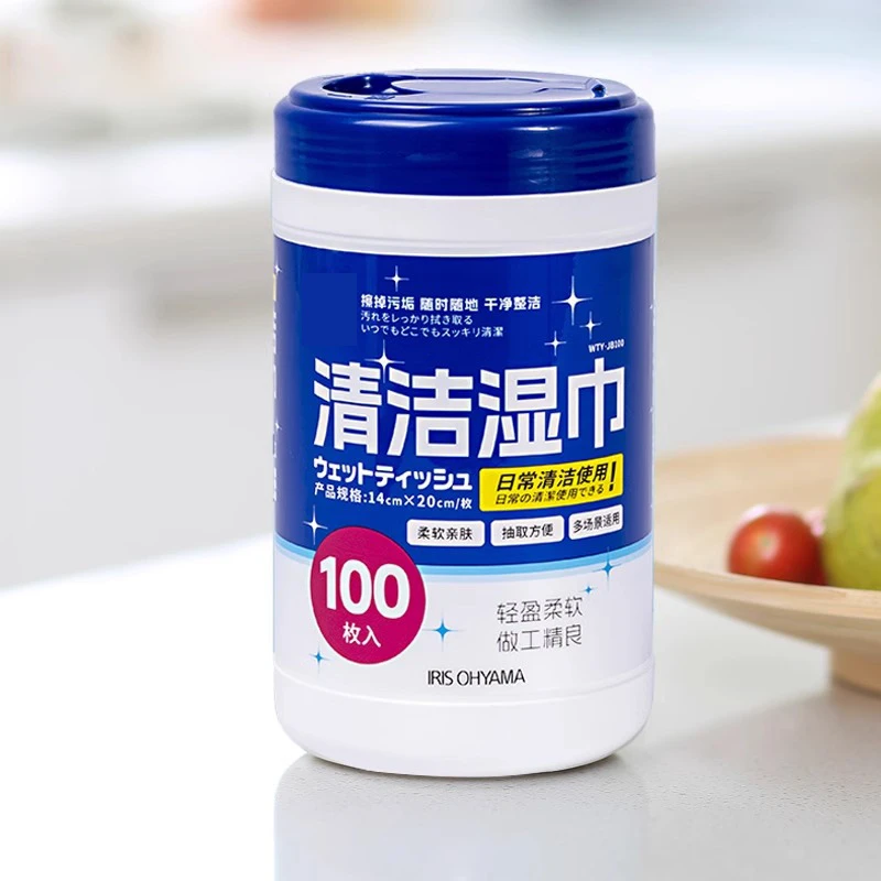 日本湿巾桶装抽取家用湿纸巾柔软