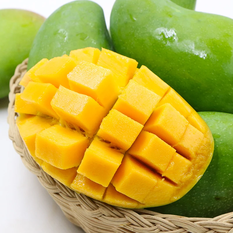 广西青皮金煌芒当季新鲜现摘水果皮薄肉厚脆甜爆汁