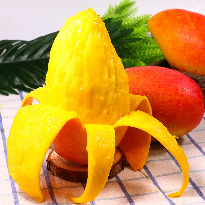海南贵妃芒【直播展示为熟果果王，收到芒果放软催熟吃】JXL