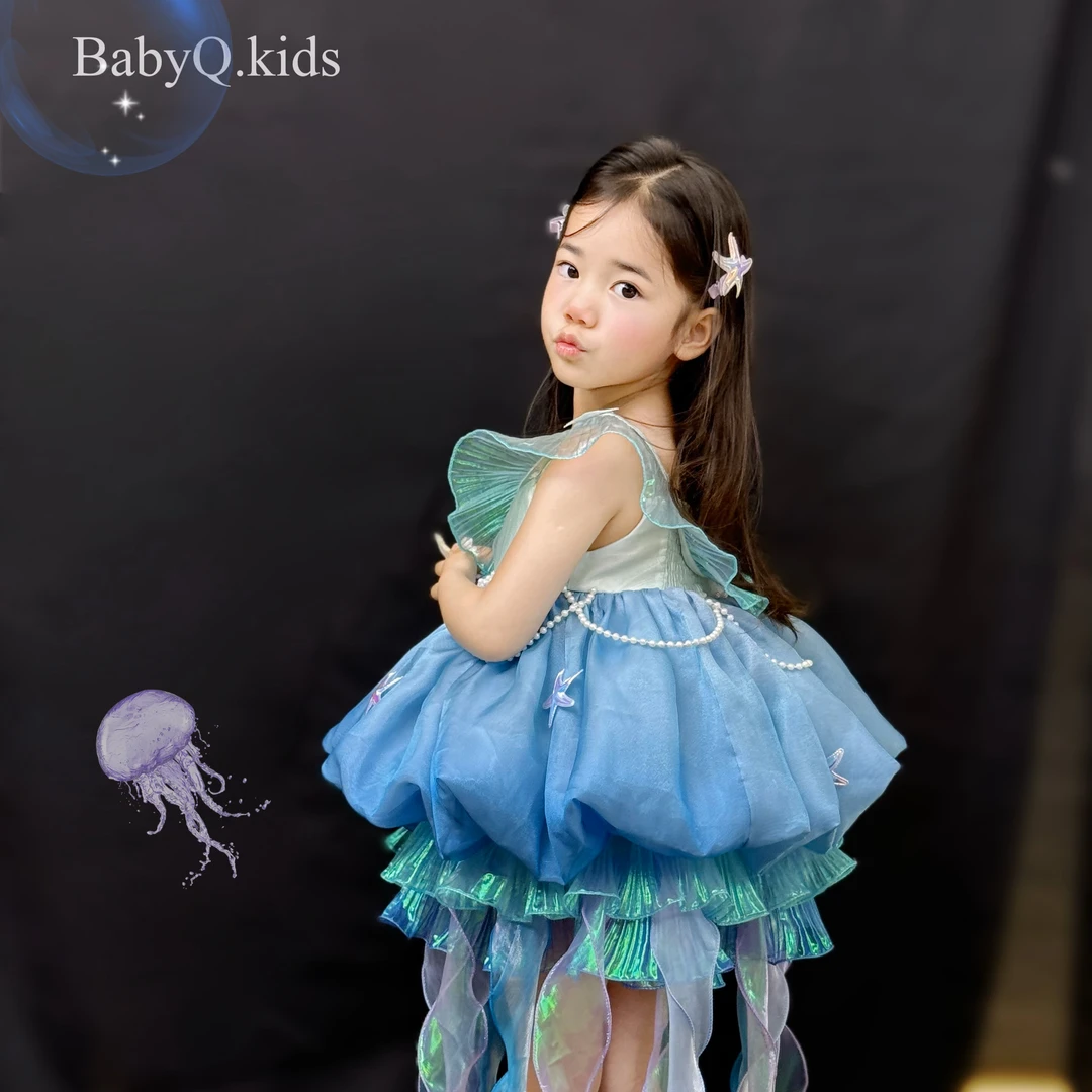 BabyQ Lovely发光水母洛丽塔小众蓬蓬裙连衣裙原创设计