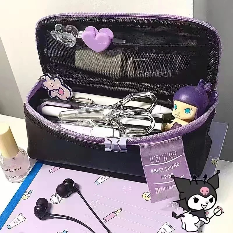 紫大容量笔袋 可做化妆包
