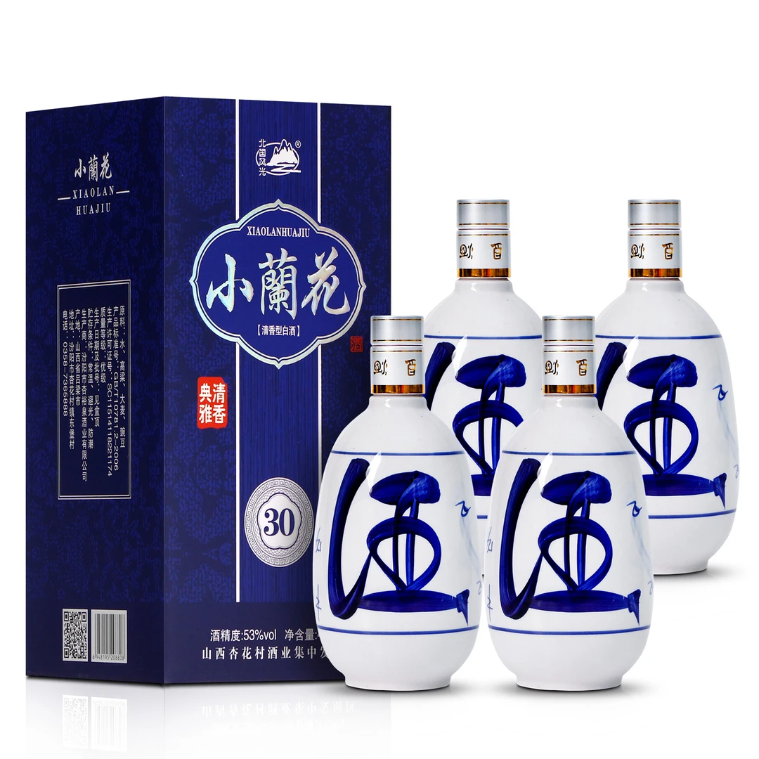 北国风光53度清香型纯粮食原浆白酒475ml*4瓶礼盒装53度475ml*4瓶