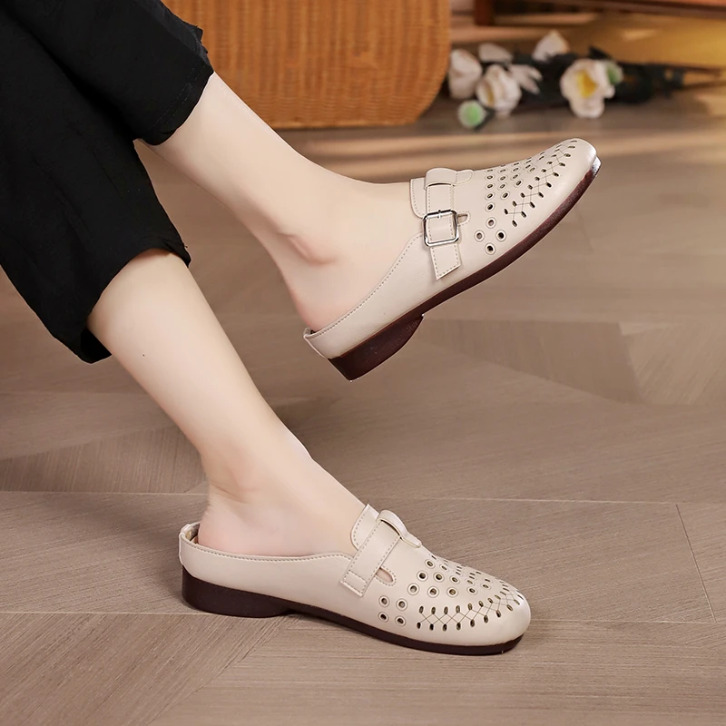 妈妈拖鞋50-60岁防滑软底女鞋中老年60-70岁久站不累夏季妈妈凉鞋