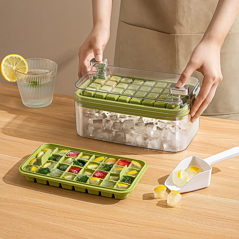 小米妈妈冰格硅胶冰块模具制冰盒自制冰球模具冰箱冻冰块模