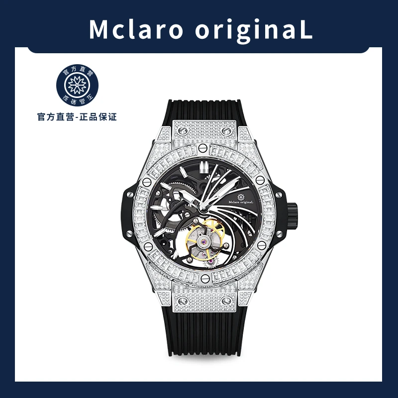【梦幻联动】迈凯罗-凌冬之风-满钻陀飞轮-001-高端男士机械腕表