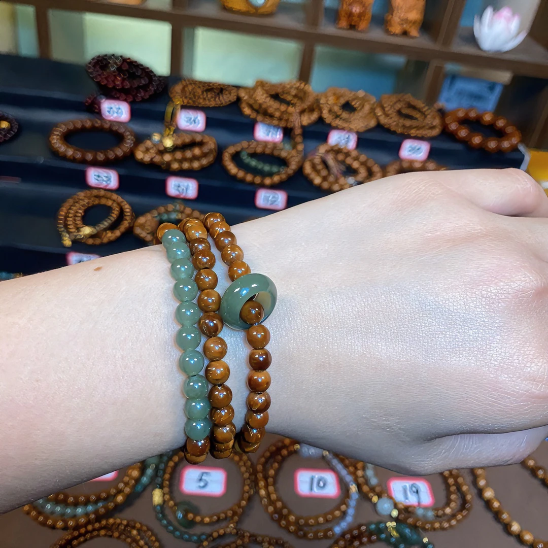 超级库克三圈0.6跑环脖挂手串