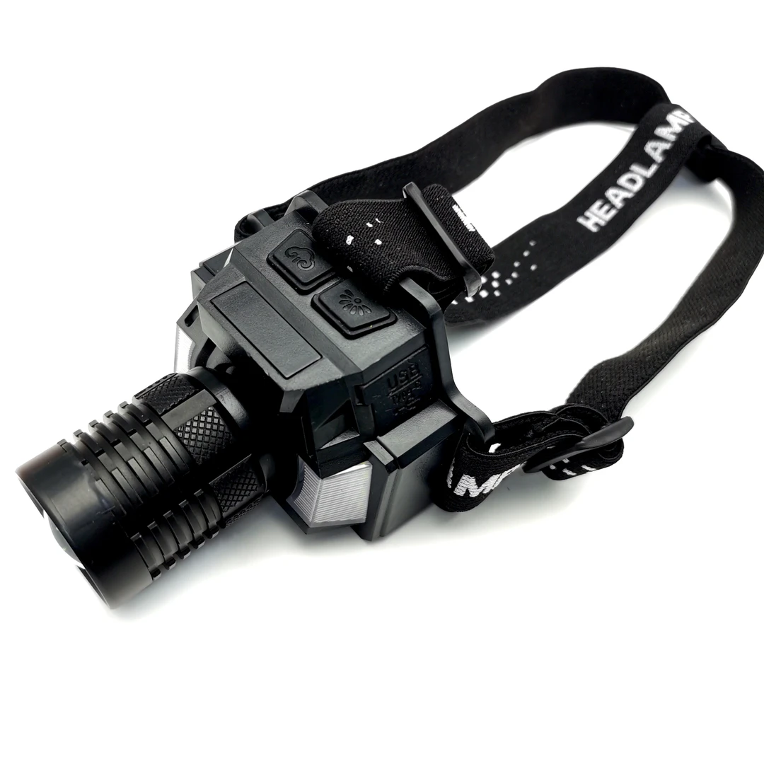 led头灯超亮可充电头戴式六档可调长续航强光感应便携式头灯