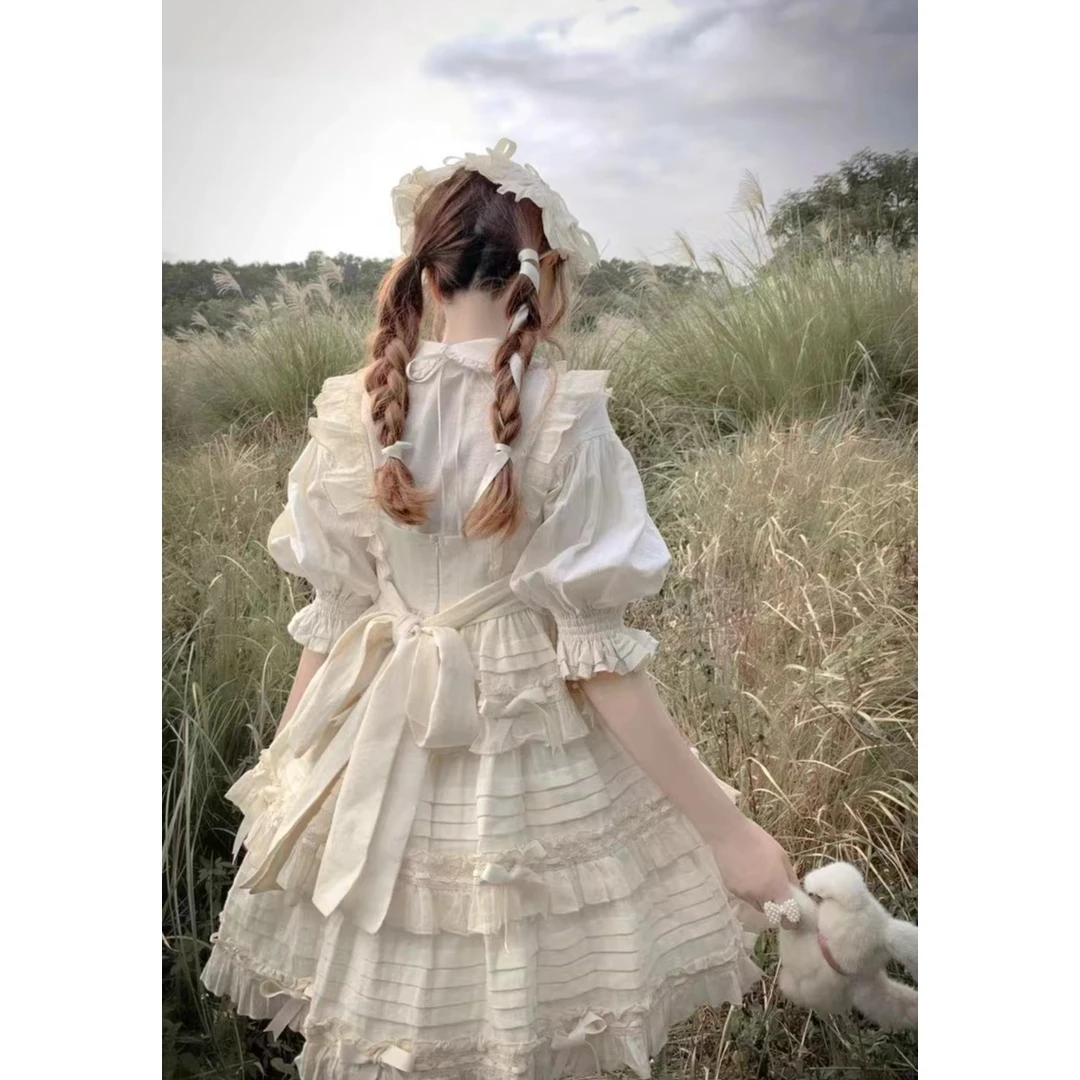 [塔莉-熊的晚餐]原创Doll感纯棉Lolita连衣裙