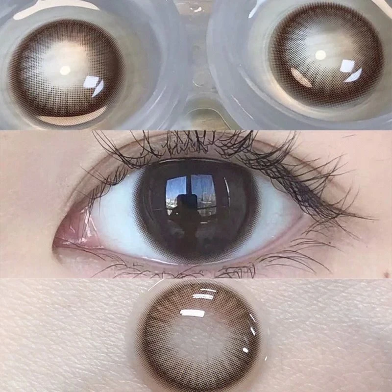 花漾心语美瞳一次性日抛10片素颜自然温柔雾岛春颂小直径隐形眼镜