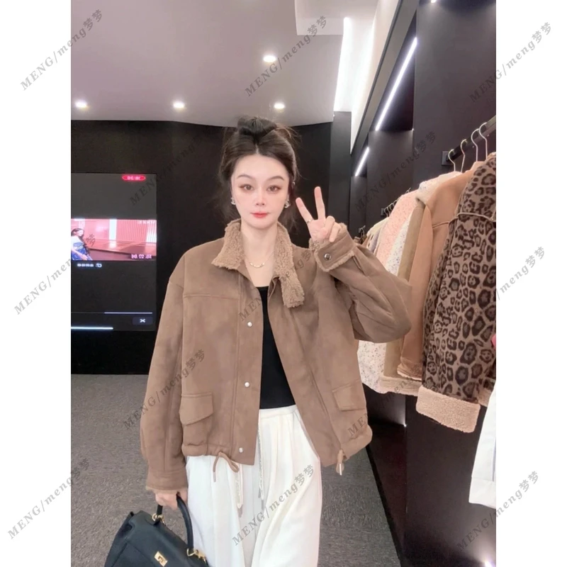 梦梦meng 气场大开 不压身高！精致百搭豹纹元素上衣外套*124