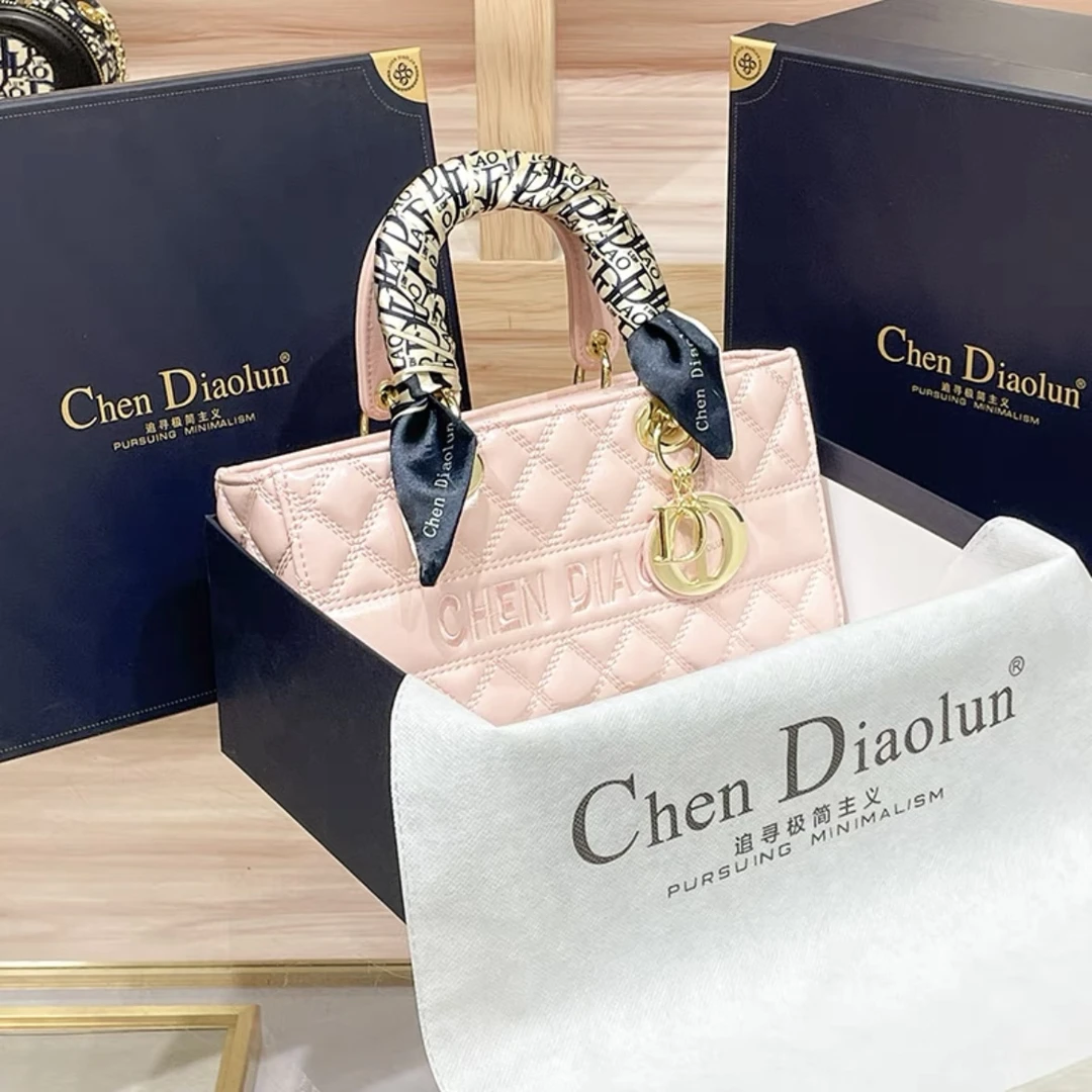 轻奢横版戴妃包女2024新款时尚鳄鱼纹手提包高级感百搭单肩斜挎包