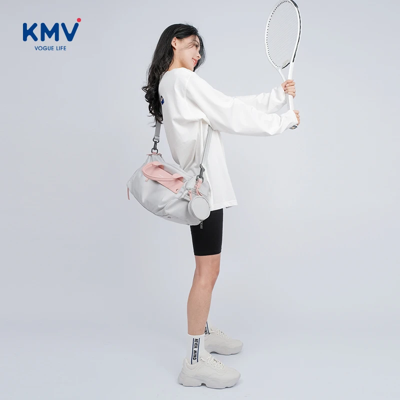 KMV运动健身包干湿分离女休闲百搭斜跨包便携短途时尚旅行袋收纳