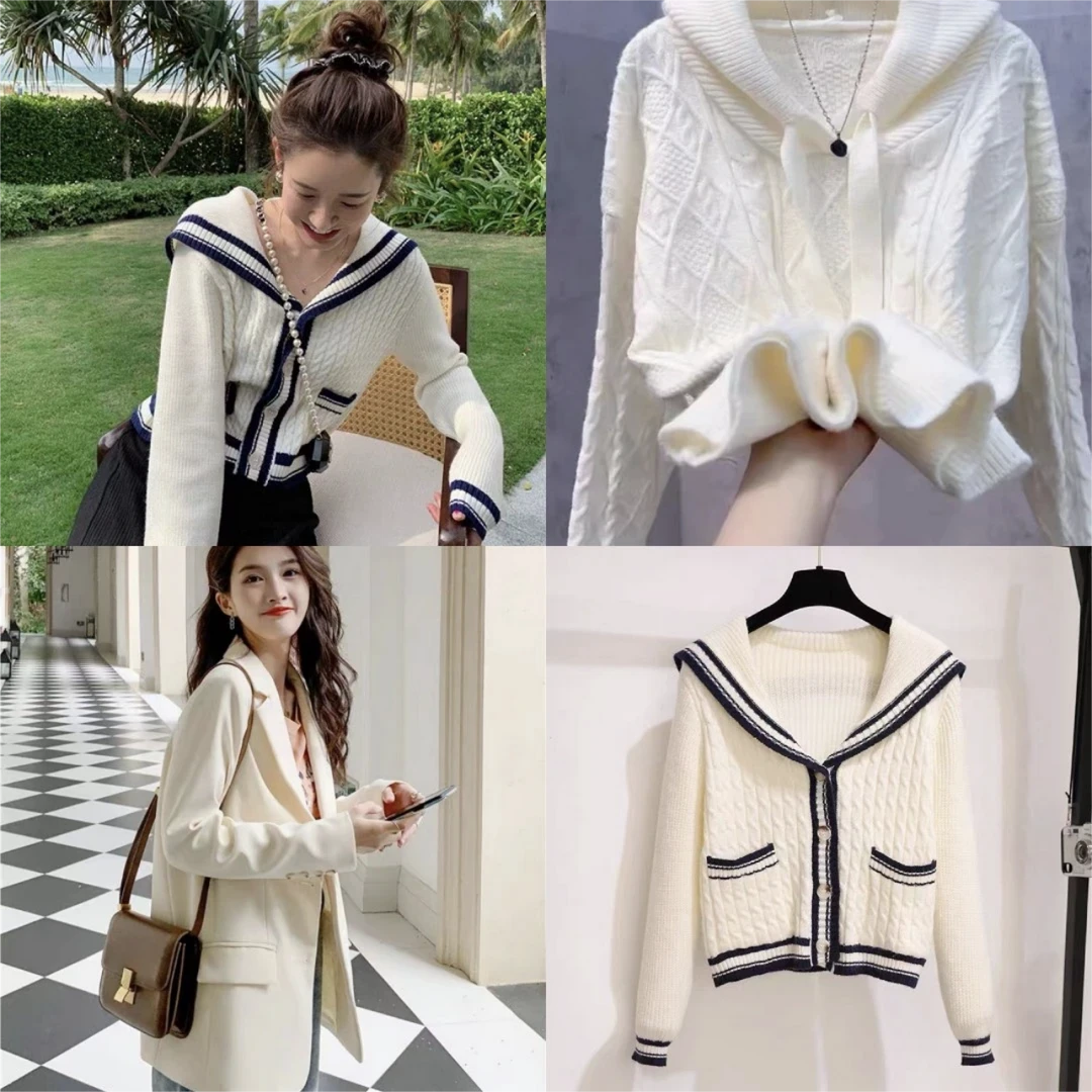 【1021-1030】可盐可甜小众女装毛衣针织衫