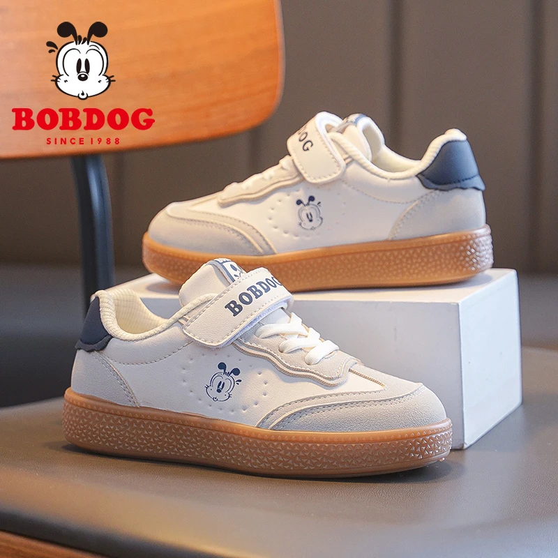 巴布豆儿童鞋2024新款板鞋春秋款男孩休闲运动鞋男透气儿童鞋子女