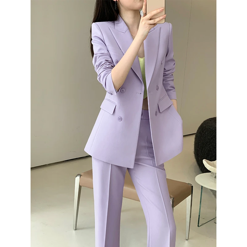 【轻奢高端】西装套装女秋装2025新款时尚气质高级感职业休闲西服