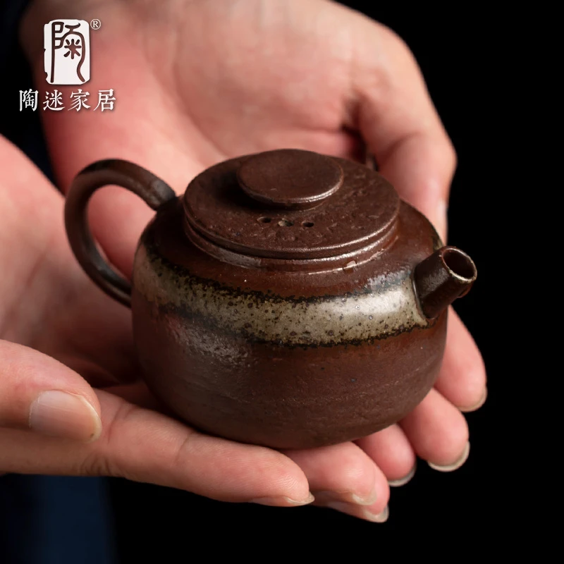 原矿柴烧德钟小茶壶迷你100毫升小品壶聚香壶小茶壶一人用