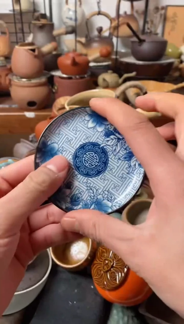 【闪购商品】陶瓷1青花杯垫