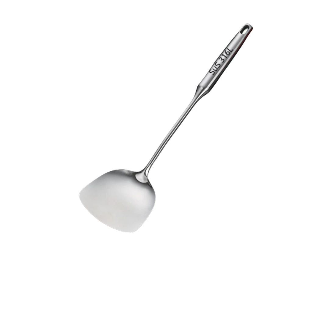 【全钢手柄】316L不锈钢锅铲/中空防烫手柄设计【HB】