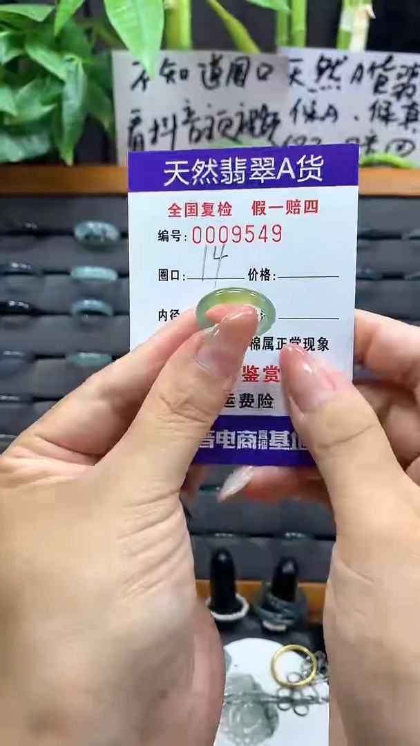 【闪购商品】翡翠戒指未镶嵌      9549