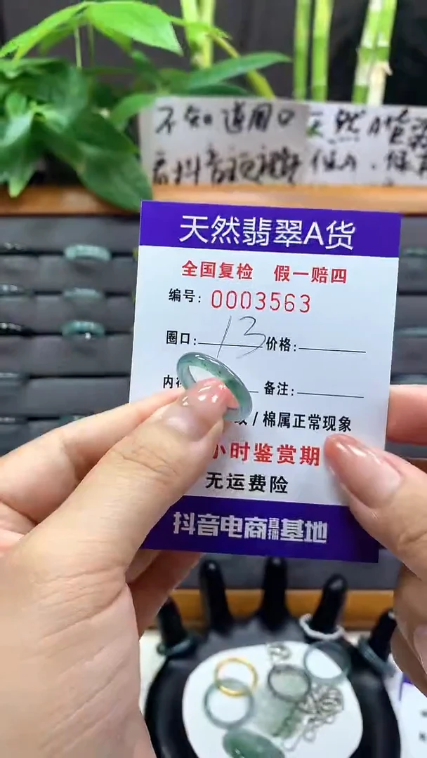 【闪购商品】翡翠戒指未镶嵌3563