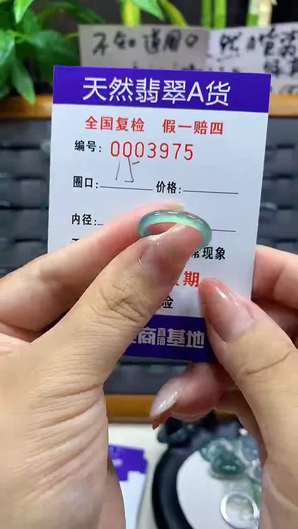 【闪购商品】翡翠戒指未镶嵌      3975