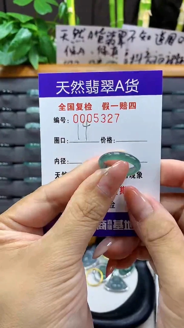 【闪购商品】翡翠戒指未镶嵌        5327